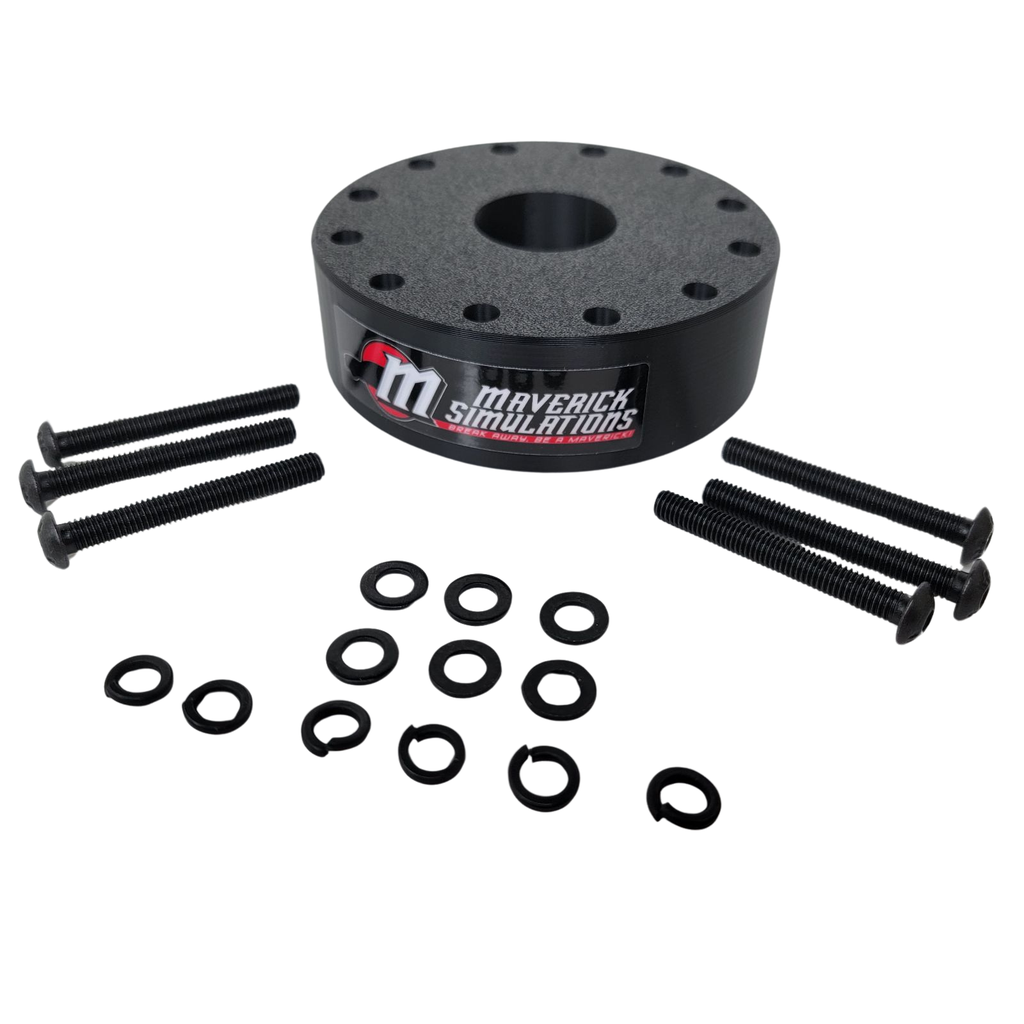 Steering Wheel Spacer, 1", 6 x 70mm Bolt Pattern, 3D PLA with Hardware - MAV50002