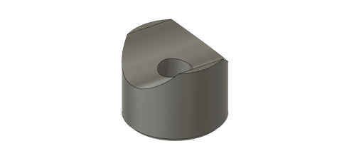 Bar Spacer, Coped, ASA 3D Printed, 1" OD x 1" Coped